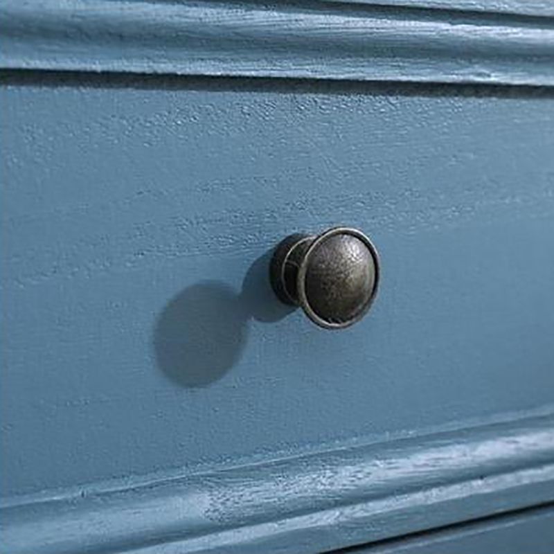 Nautical Matte Finish Storage Chest Solid Wood Bedroom Dresser