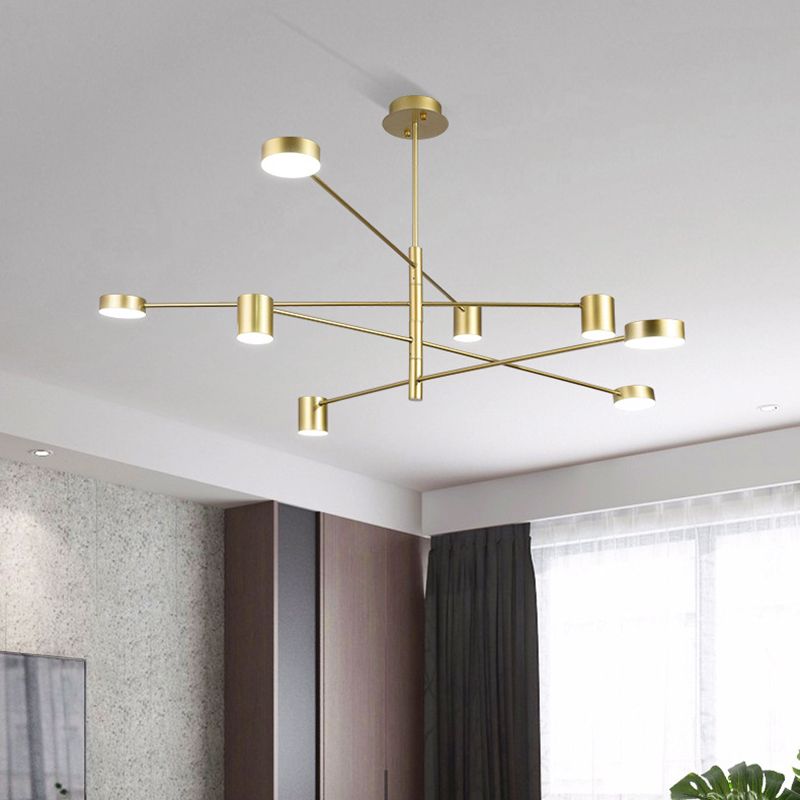 Éclairage de pendentif en étoile d'or Gold Symple LED Metal Metal Chandelier Pendant Light