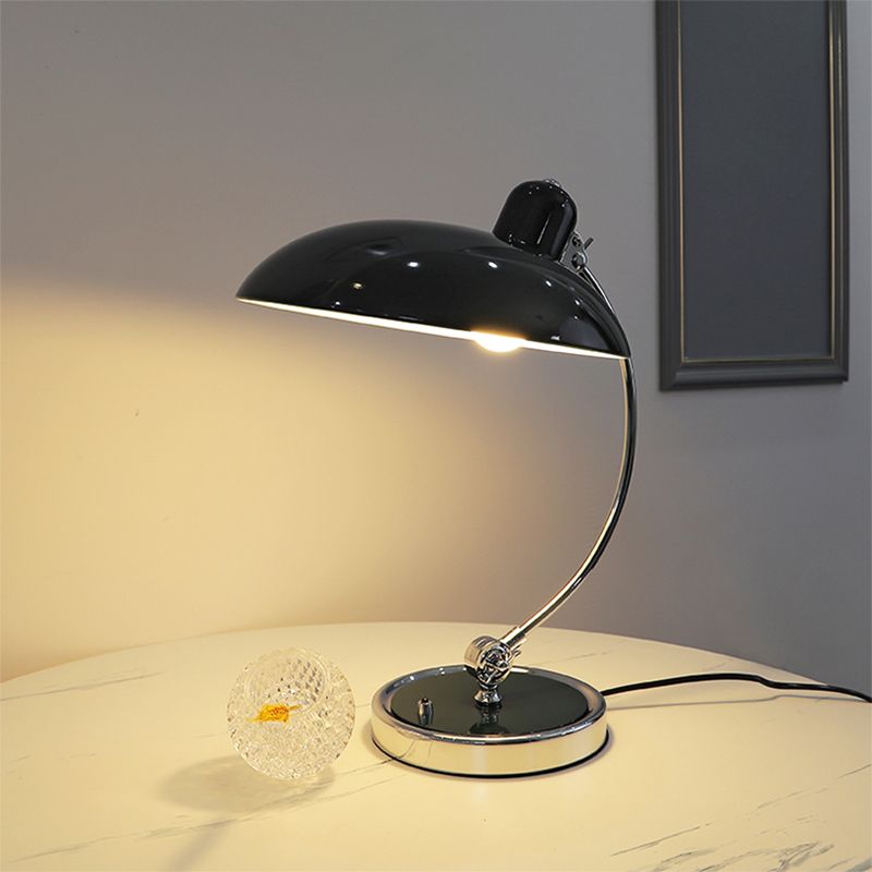 Nordic Arc Table Lamp Colorful Single Light Table Lamp with Metal for Bedroom