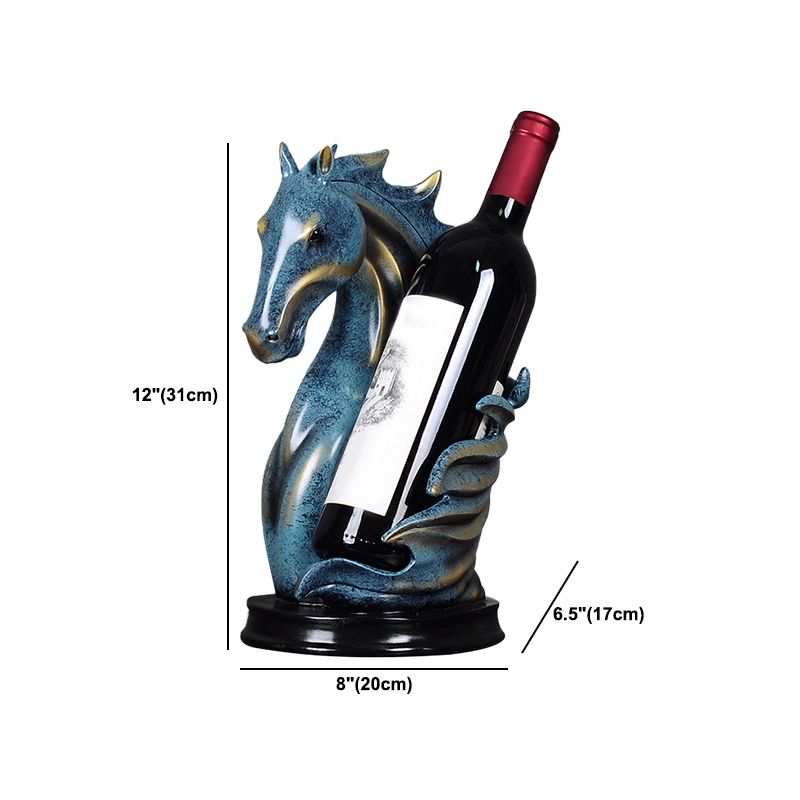 Glam Tabletop Wine Bottle Holder Resin Wine Rack Bottle for Living Room