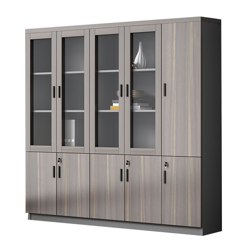 Industrial Cabinet Wood with Storage Shelves Vertical Filing Cabinet