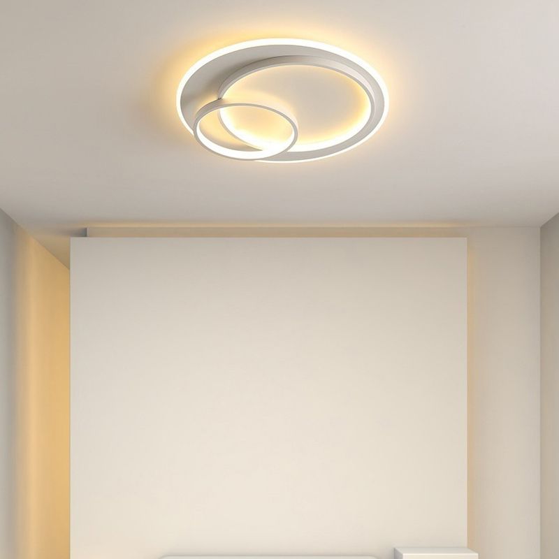 Modernism LED Ceiling Light White Flush Mount Lighting for Hallway