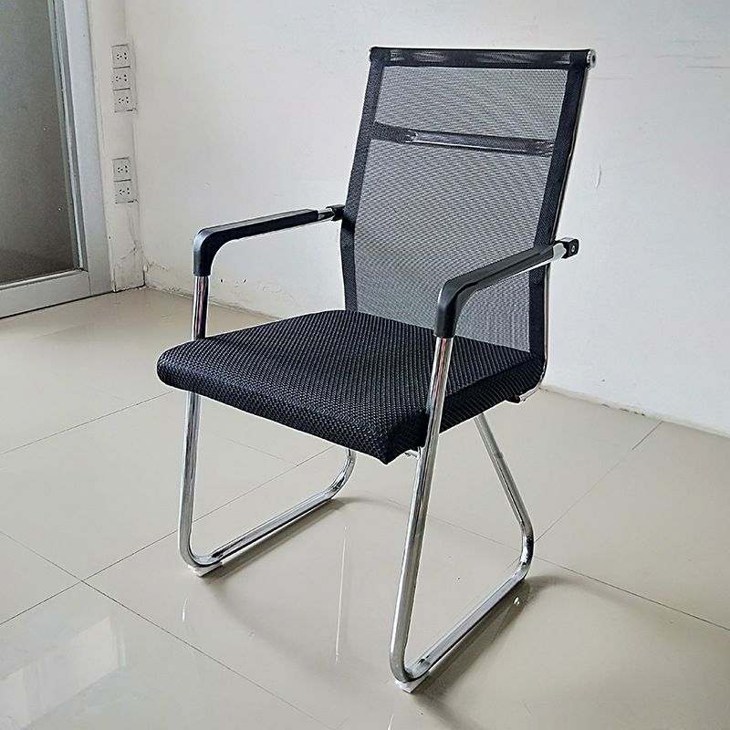 Contemporary Conference Chair Ergonomic No Wheels Office Chair