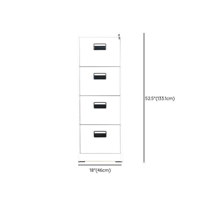 Traditional Metal Cabinet with Drawers Fire-Resistant Vertical File Cabinet