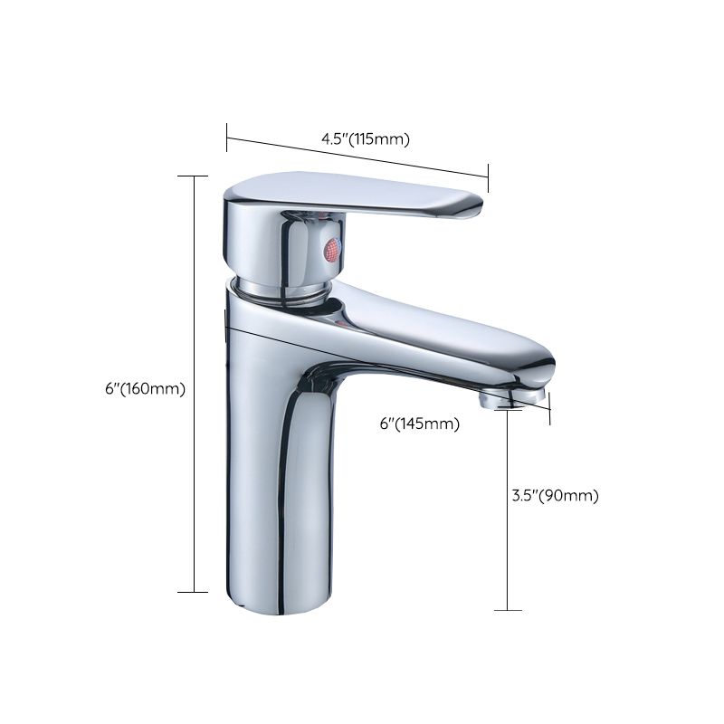 Modern Sink Faucet Solid Color Brass Basin Lavatory Faucet for Bathroom