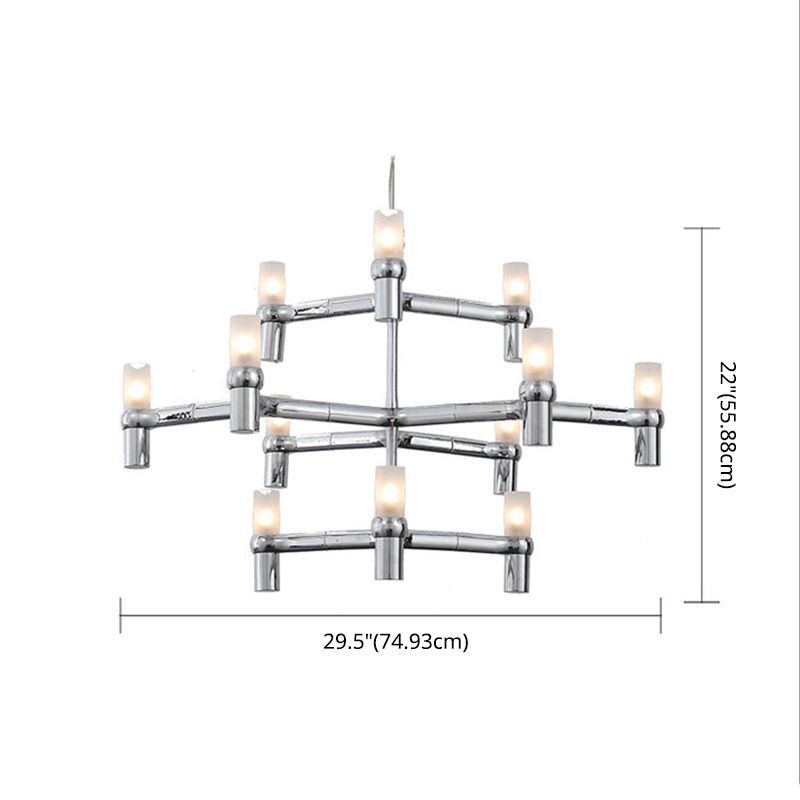 Modern Hanging Light Metal Chandelier Pendant Light for Living Room Dining Room