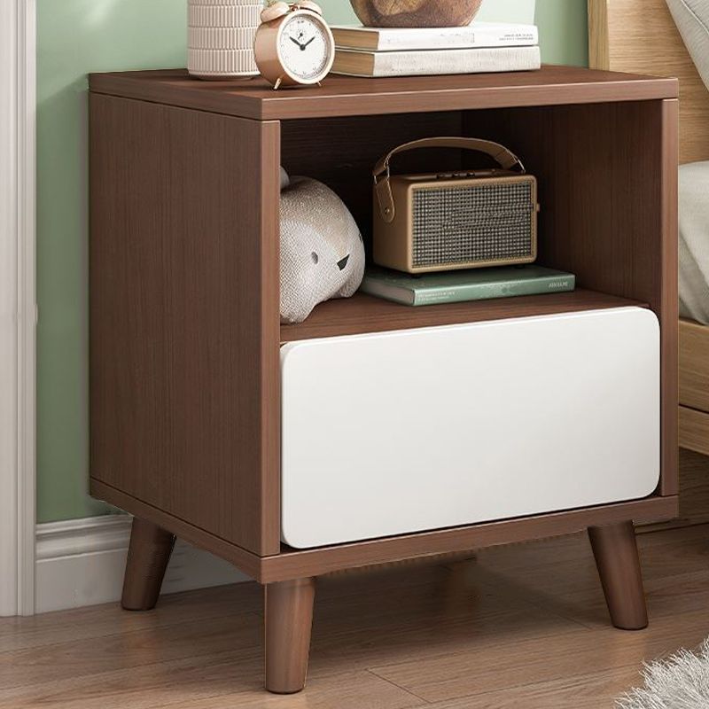 Modern Manufactured Wood Bed Nightstand Drawers Included Night Table for Bedroom