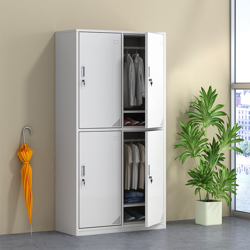 Modern & Contemporary Cabinet for Bathroom Grey Metal Storage Cabinet