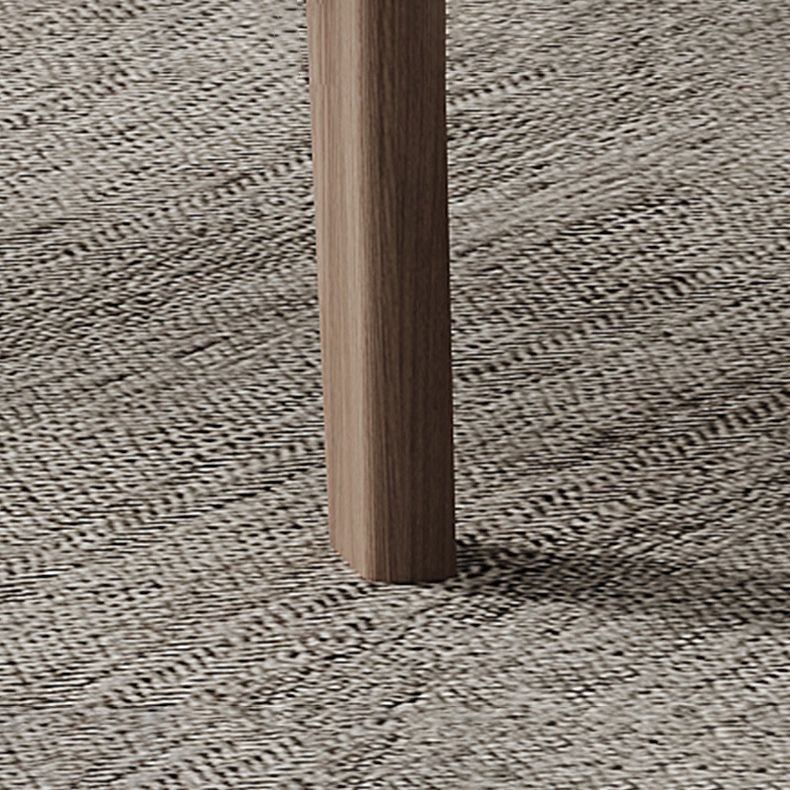 Minimalista Cining de piedra sinterizada fija † ROOMA † Table † con 4 patas de madera sólida para la cocina