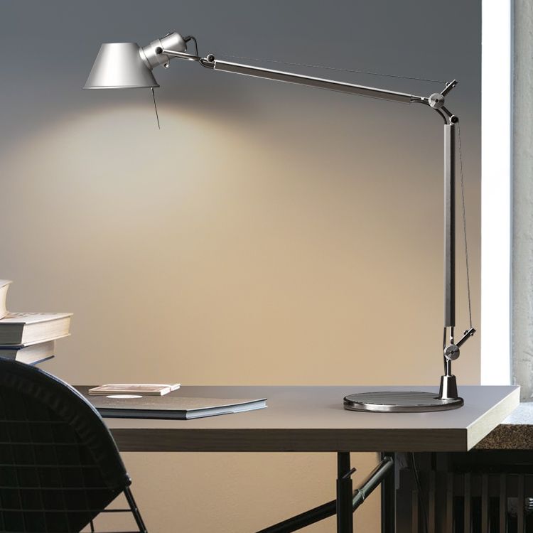 Bell-shaped Adjustable Mechanical Desk Lamp Modern Table Lamp for Bedroom