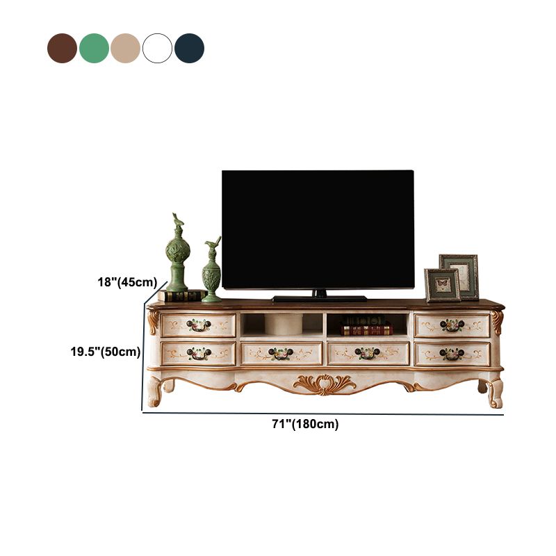 American TV Cabinet Master Retro Storage TV Stand for Bedroom Living Room