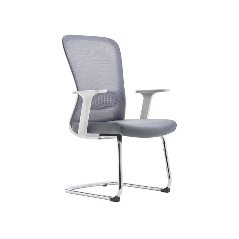 Fixed Arms Office Chair Upholstered No Distressing Modern Desk Chair