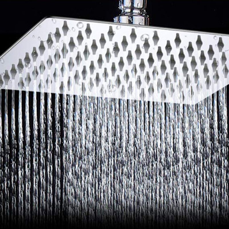 Square Dual Shower Head Traditional Wall Mounted Metal Dual Shower Head