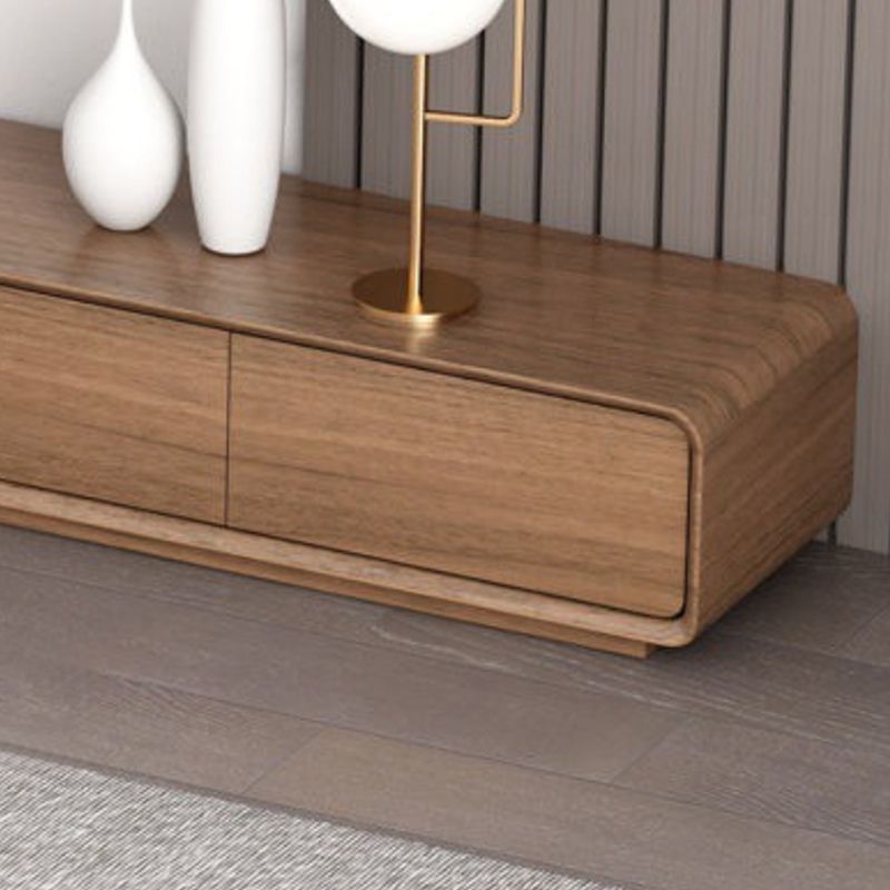 Engineered Wood Media Console Contemporary Wooden TV Console