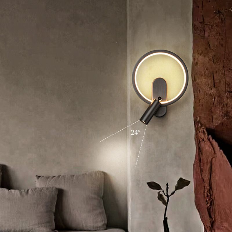 Modern Simple Wall Mount Lamp 2 Lights LED with Acrylic Shade for Living Room