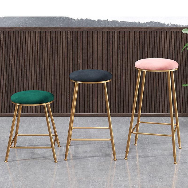 Minimalist Design Stackable Stools for Home Use Backless Barstool with Cushion