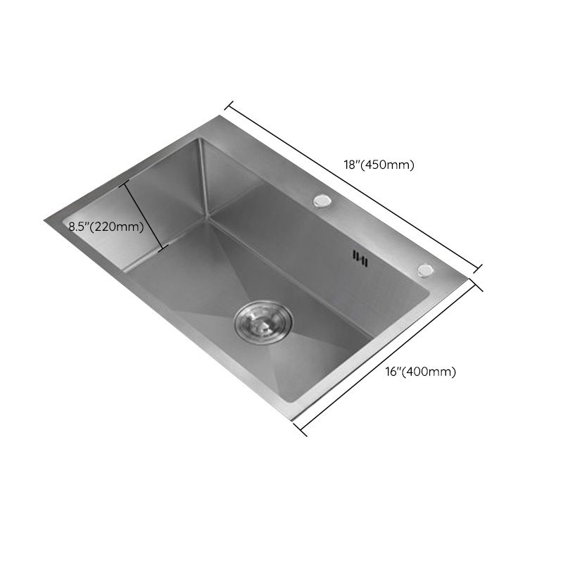 Modern Style Kitchen Sink Stainless Steel Drop-In Kitchen Sink