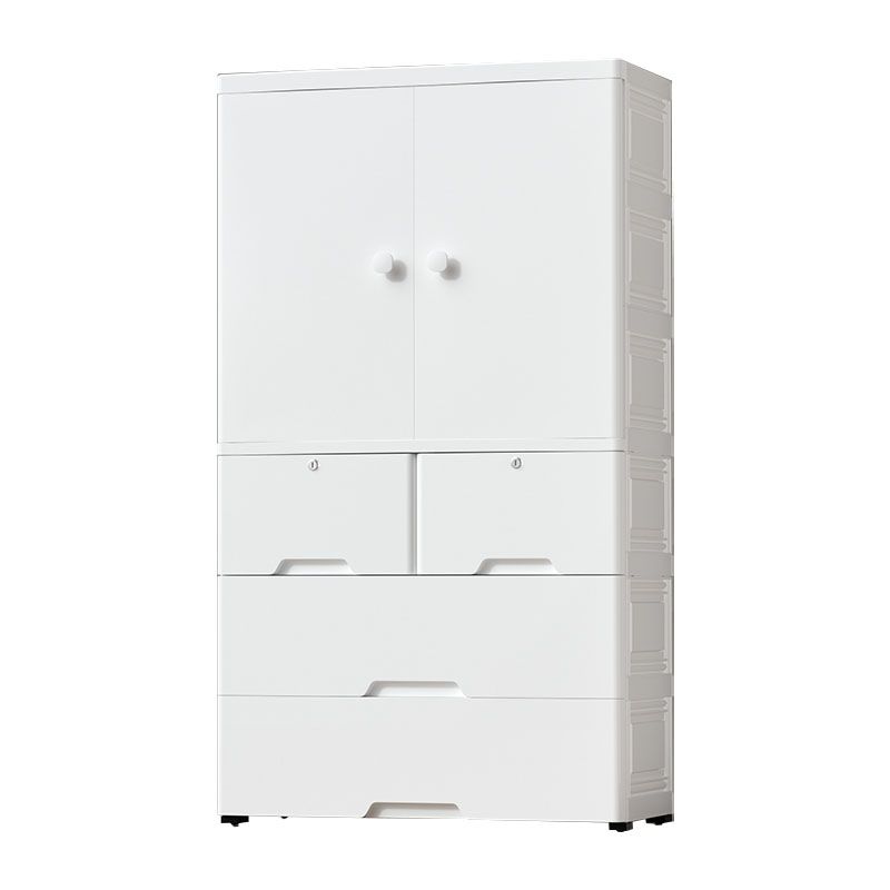 Scandinavian Kids Nightstand Plastic Nursery Dresser , 14.82 Inch W