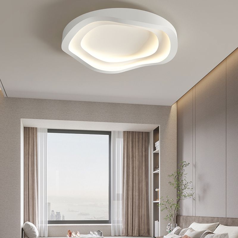 Modern LED Metal Flush Mount Linear Shape Ceiling Light with Acrylic Shade for Passage