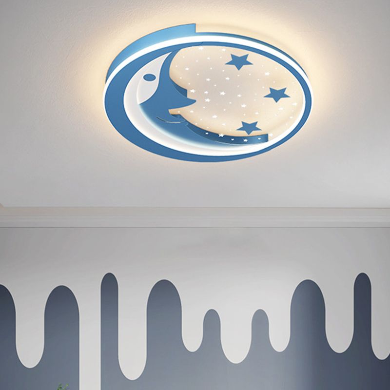 LED Flush Mount Ceiling Light Cartoon Animal Flush Mount Lamp for Child Room