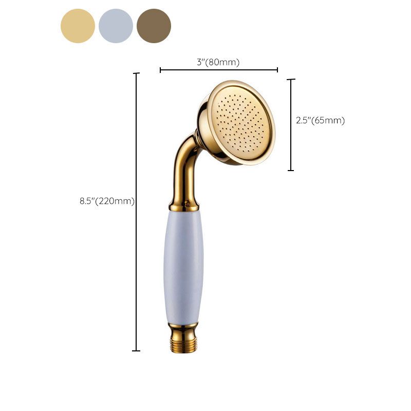 All-Copper Single-Function Handheld Shower Head European-Style Antique Rain Shower Head