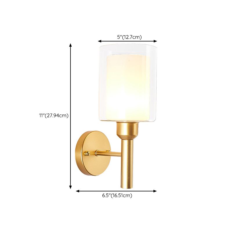 Modern Simple Iron Vanity Light Cylinder Shape Vanity Lamp for Shower Room