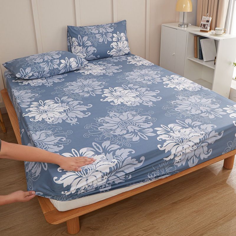 1 and 2 Piece Floral Bed Sheet Cotton Blend Dust Mite Resistant Bed Sheet Set