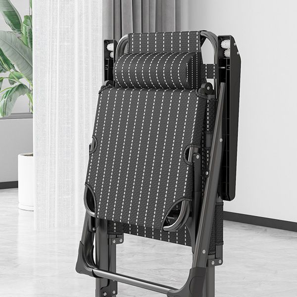 Contemporary Indoor Standard Recliner with Independent Foot Movement and Metal Base