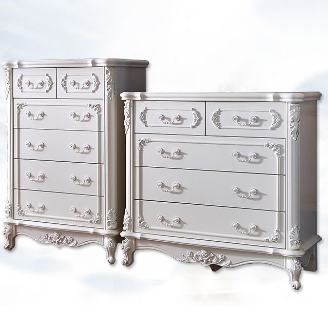 Modern Style Engineered Wood Buffet Sideboard White Buffet Server for Dining Room