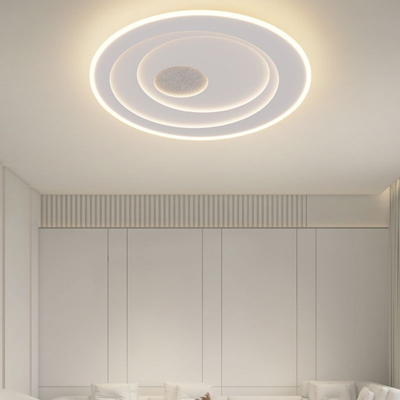 Contemporary Flush Mount Lighting LED White Ceiling Light for Home