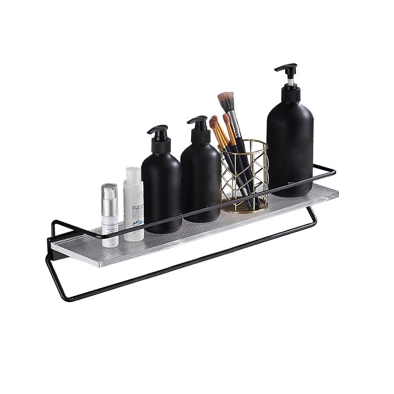 Modern Bathroom Accessory Kit Bath Shelf/Towel Bar & Robe Hooks Included