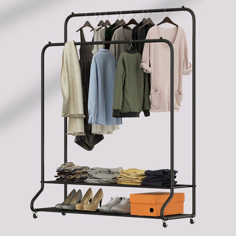 Contemporary Plain Coat Rack Storage Shelving Metal Coat Rack for Living Room