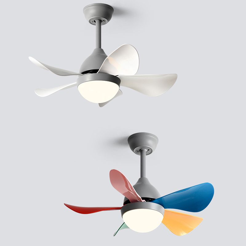 Nordic Style Metal Ceiling Fan Lamp Ball Shape Ceiling Fan Light for Children's Room