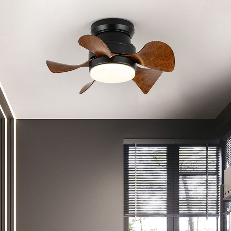 Metal Fan Shape Ceiling Fans Kid Style Single-Light Ceiling Fan Fixtures