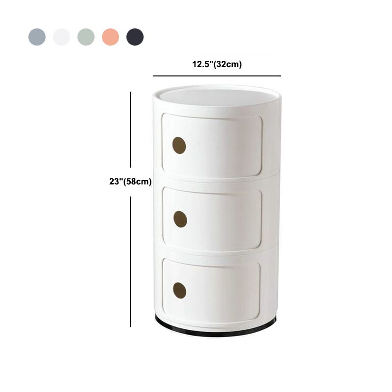 2/3/4-Door Nightstand (India) 12.6" H Plastic Bedside Cabinet