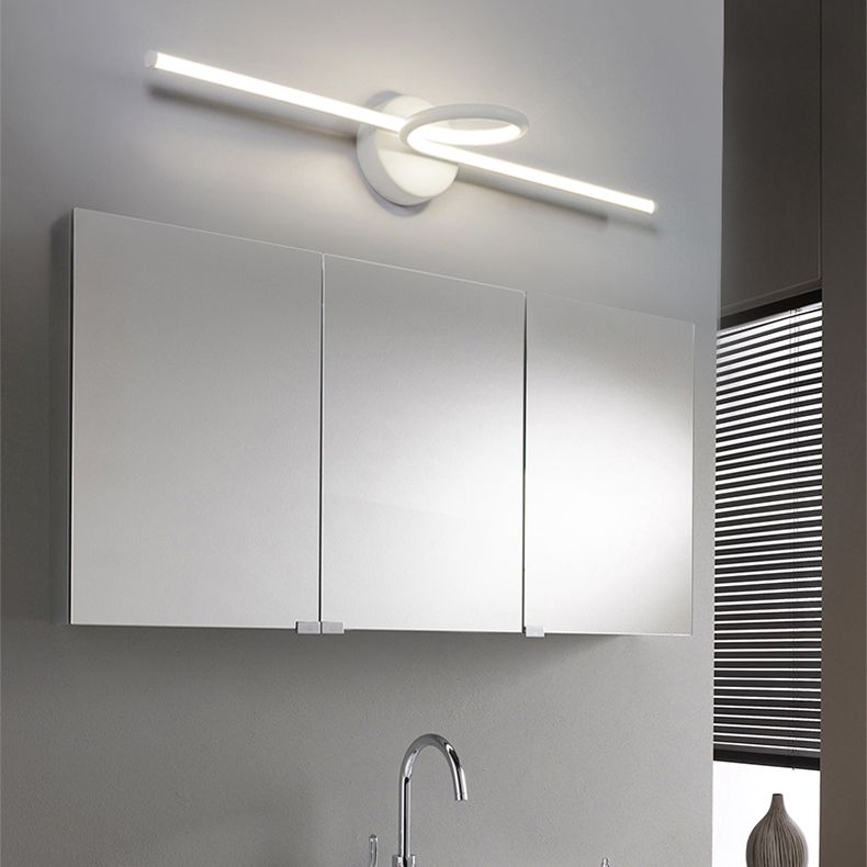 Lineare Waschtischleuchte Nordic Minimalist Style Metal Ein Eitelkeitslicht