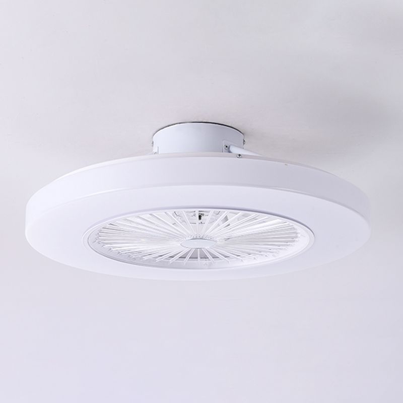 Metal Ceiling Fan Light Modern Style 1 Light Ceiling Fan Lighting for Living Room