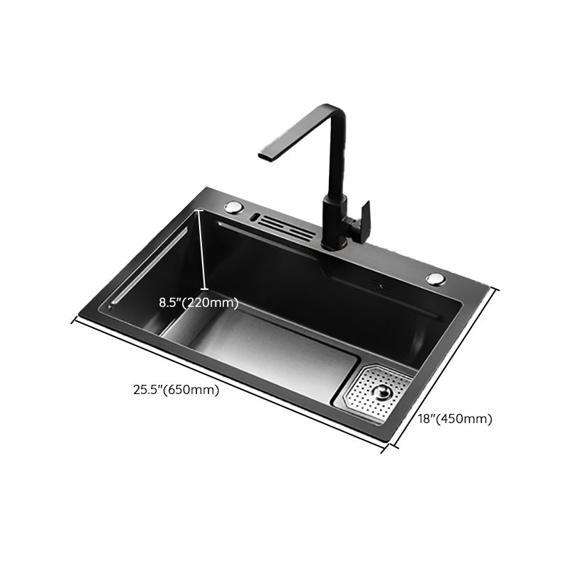 Noise-cancelling Design Kitchen Sink Stainless Steel Drop-In Kitchen Sink