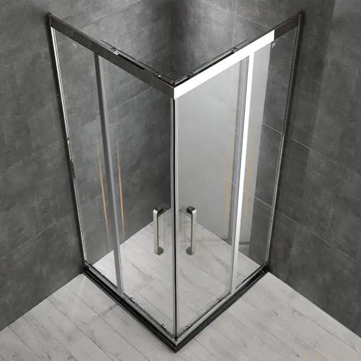 Framed Black Shower Enclosure Clear Easy Clean Glass Shower Enclosure