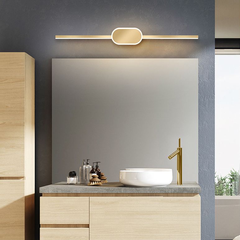 Modern Minimalist Style Linear Vanity Sconce Lights Metal Bar Light for Toilet