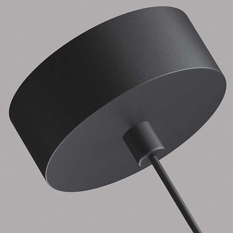 Zwarte lijnvorm één licht hanglamp moderne hangluchting voor slaapkamer