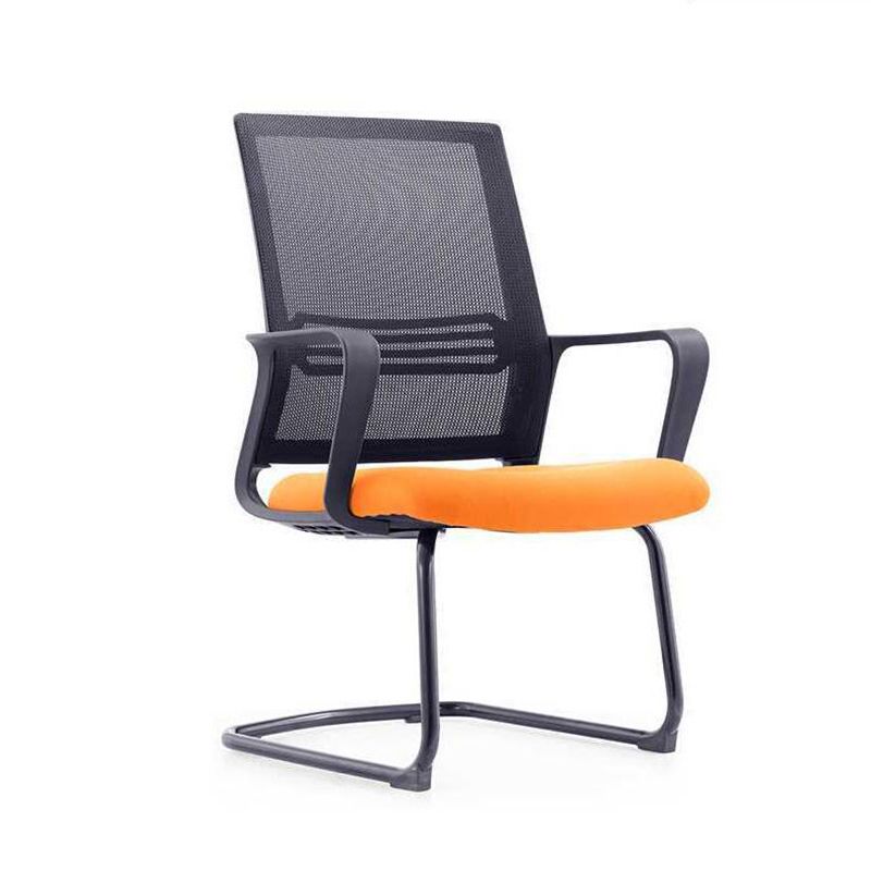 Modern Metal Conference Chair with Mid Back Breathable AirGrid Home Office Chair