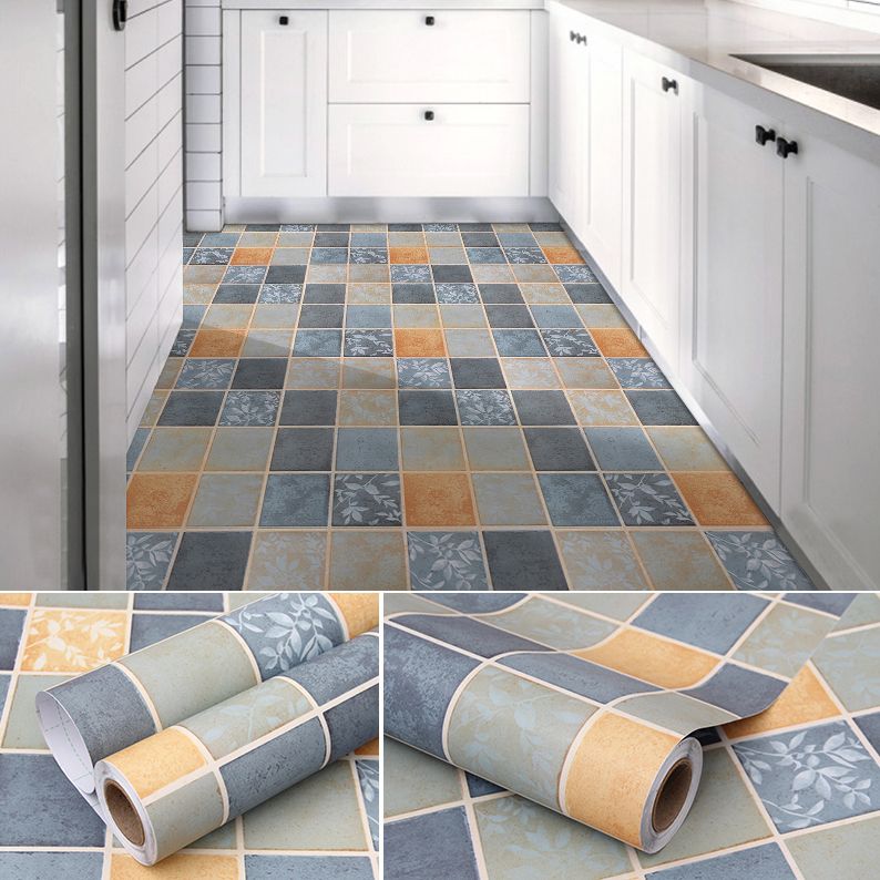 Modern PVC Flooring Geometric Pattern Peel and Stick Vinyl Plank Flooring