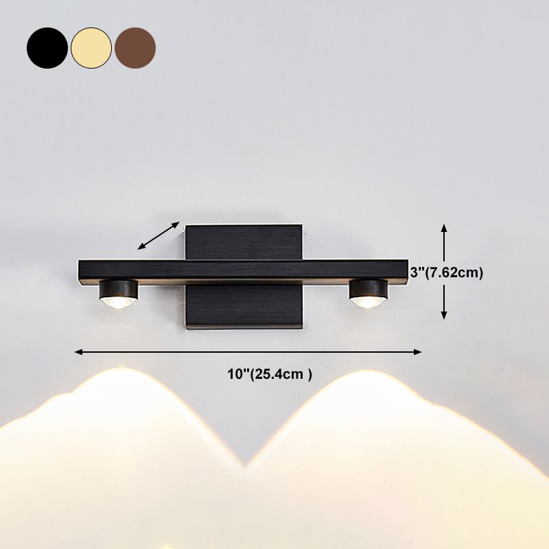 Postmodern Metal Vanity Light Straight Multi Light LED Mirror Light for Bathroom