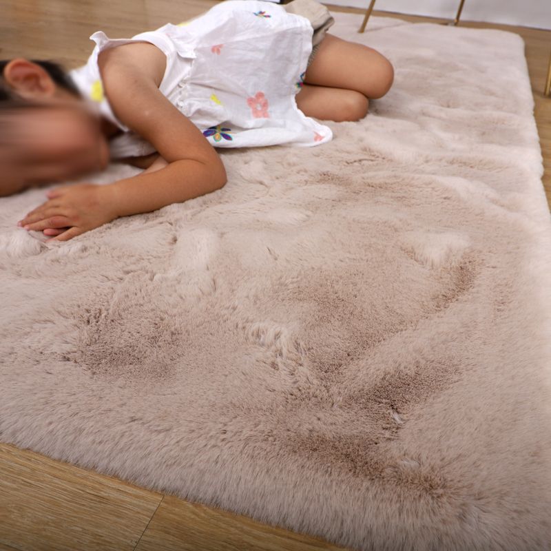 Fancy woonkamer tapijt vaste kleur polyester gebied kleed gemakkelijke verzorgingste vloerkleed