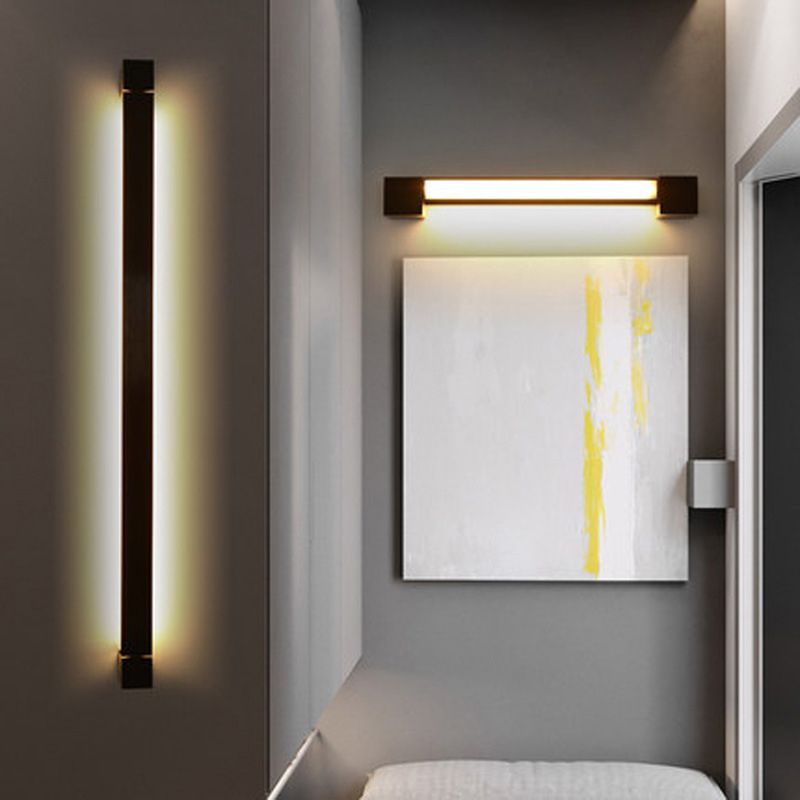 Modern Minimalist Style Linear Vanity Mirror Lights Metal Vanity Lighting for Bathroom