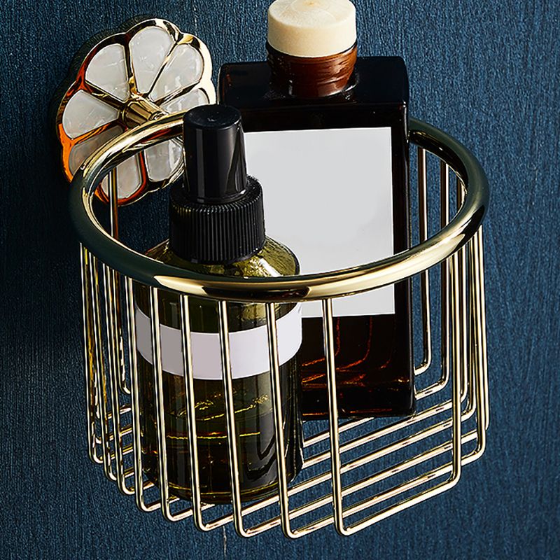 Metal Simple Bathroom Accessory as Individual or as a Set in Gold