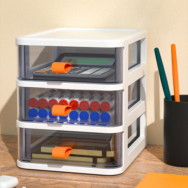 Drawers Filing Cabinet Simple Transparent Plastic Vertical Filing Cabinet