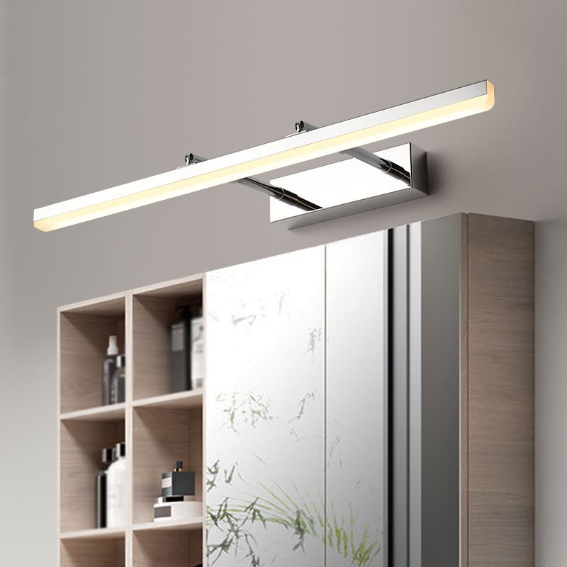 Modern Slim Simple Wall Sconce Bathroom LED Vanity Lighting Fixture for Restroom