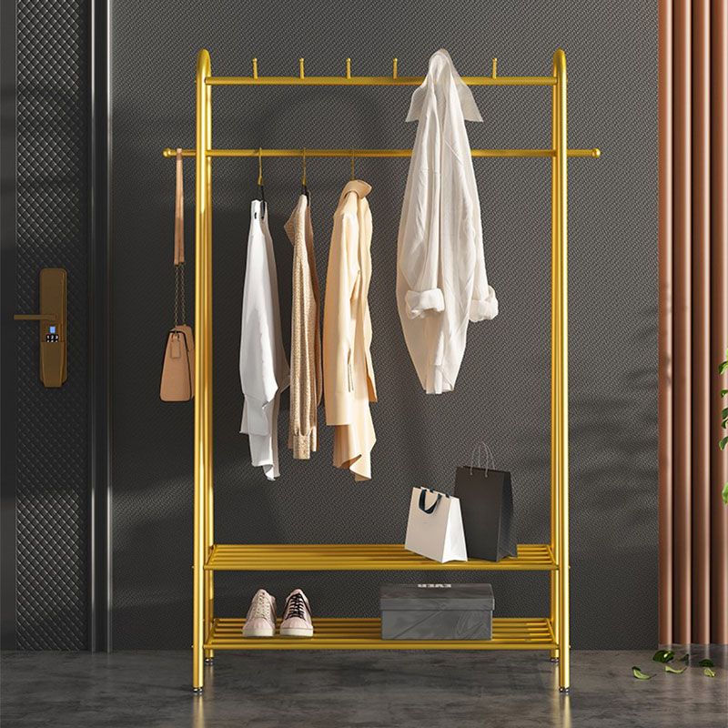 Gorgeous Coat Hanger Coat Hooks Metal Coat Rack with Storage Shelving